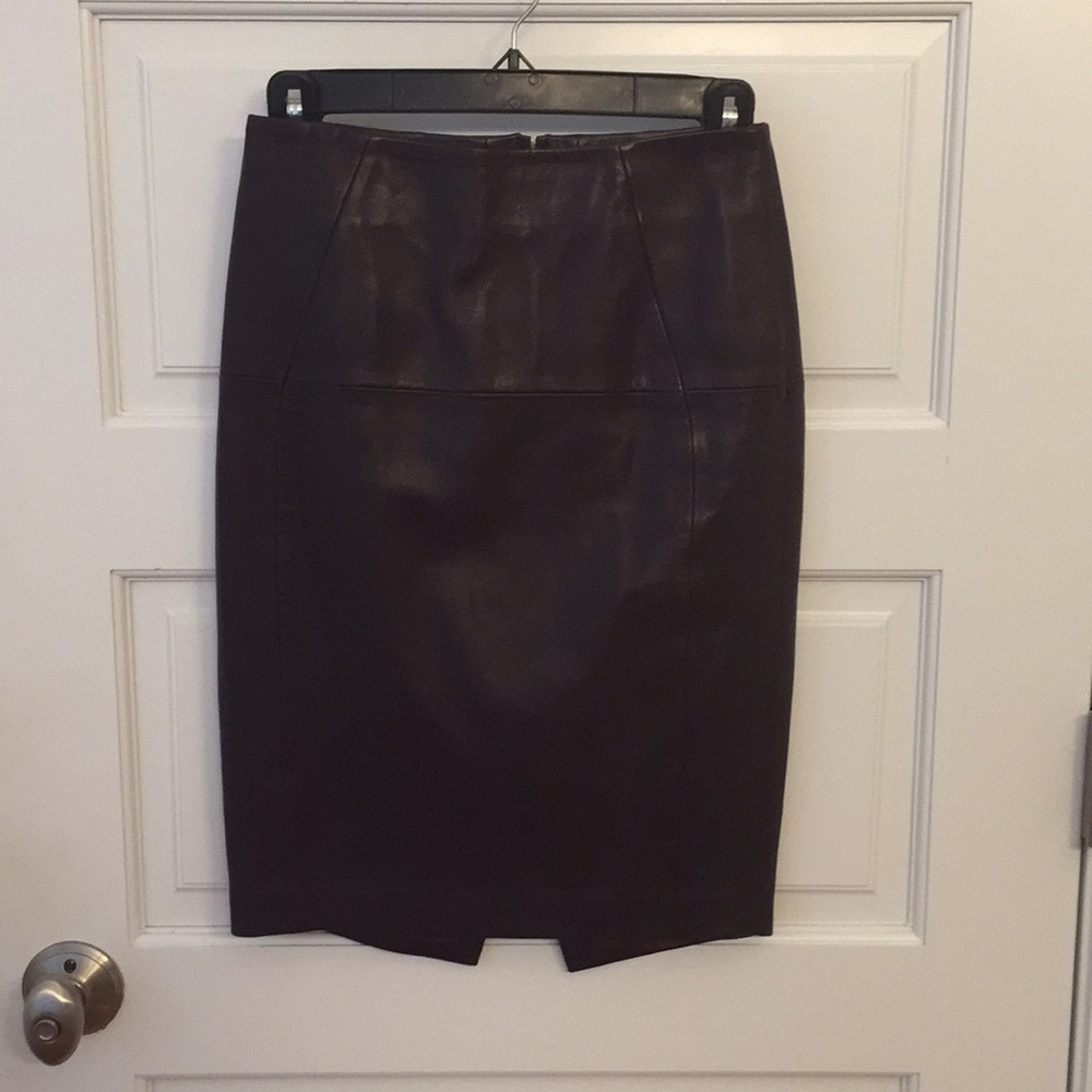 H&M leather pencil skirt, sz 2